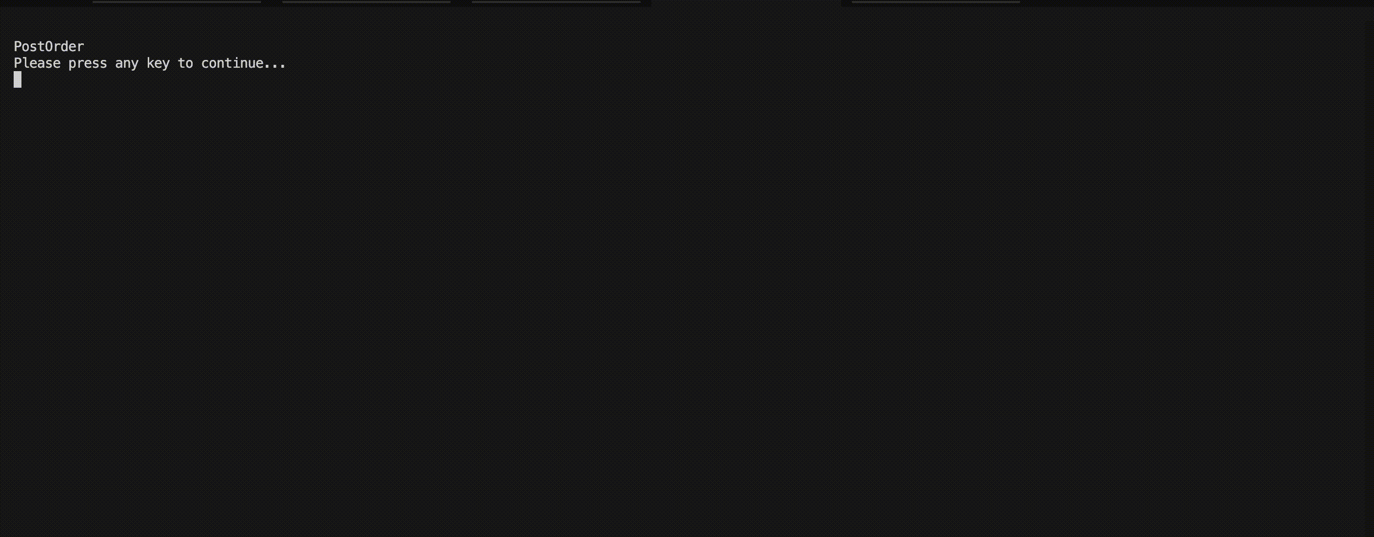 PostOrder